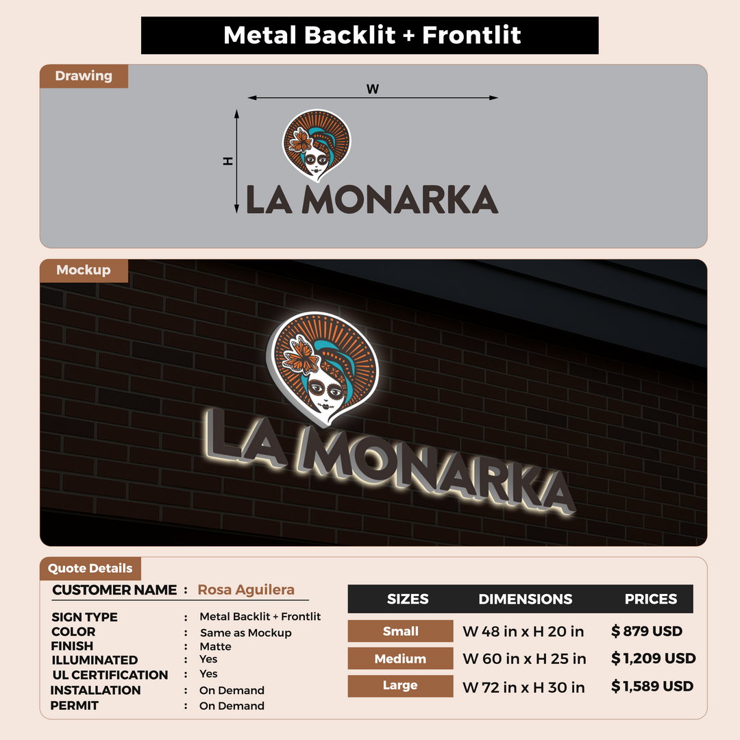 CUSTOM MOCKUP SIGN FOR Rosa Aguilera