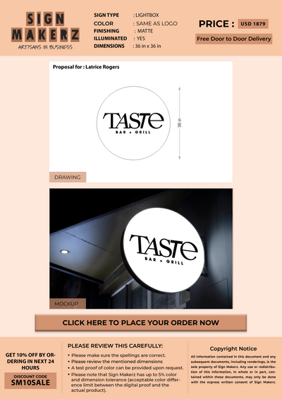 Business signage for Latrice Rogers