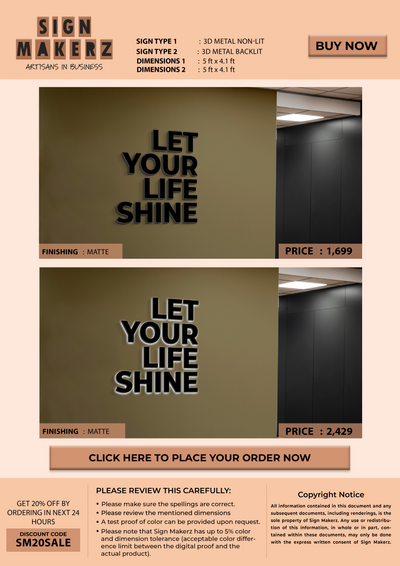 3d signs mock-ups