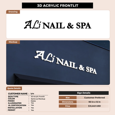 Business signage for lyta