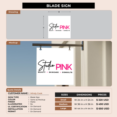 Custom Signs for Mindy Cook