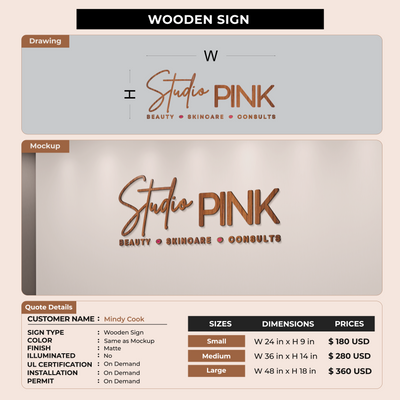 Custom Signs for Mindy Cook