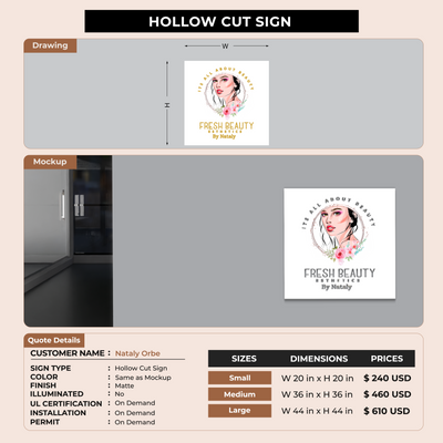 Custom Signs for Nataly Orbe