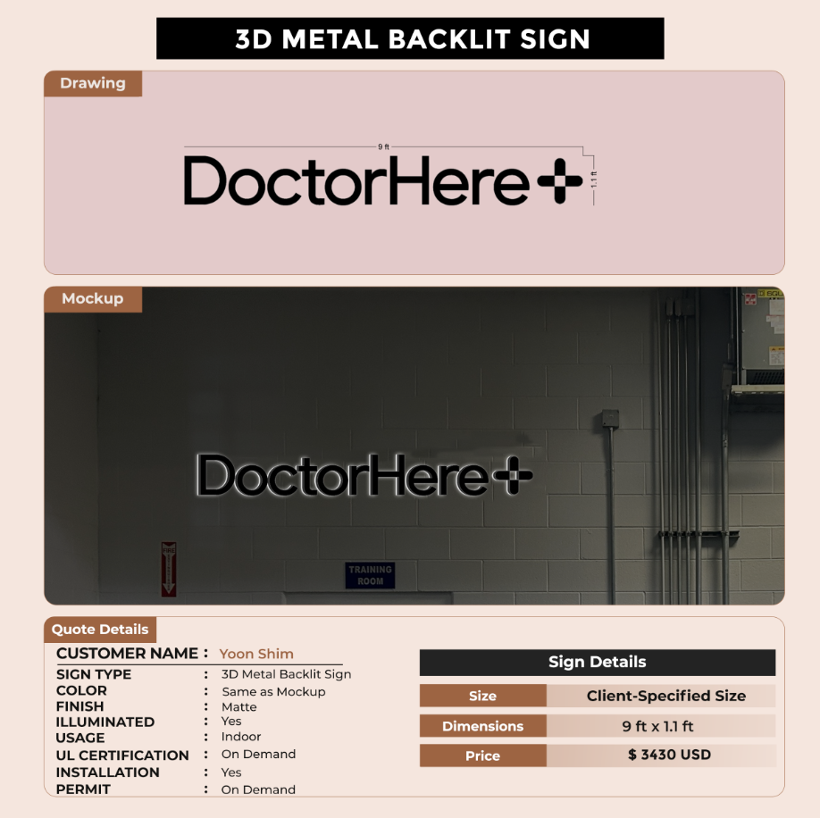 CUSTOM MOCKUP SIGN FOR Yoon Shim